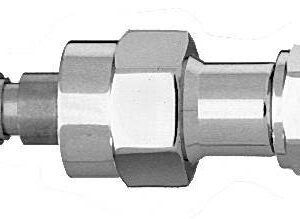 Schrader Swivel Male QC x DISS Female Hex Nut & Nipple, N2O