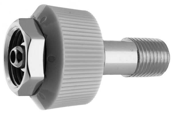 DISS HT Nut & Nipple Assembly x 1/4" NPT Male, CO2