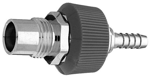 DISS Body Adaptor x 1/4" HB w/ Hand Grip Collar, N2O