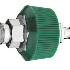 DISS Body Adaptor x 1/4" HB w/ Hand Grip Collar, O2