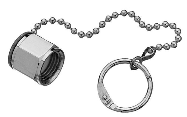 DISS Cap & Chain Assembly, O2