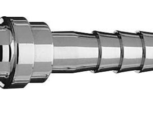 DISS Nipple x 1/4" HB w/ retaining ring groove, O2