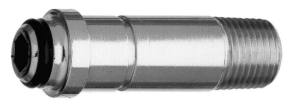DISS 1" Nipple w/ O-ring x 1/8" NPT Male, O2