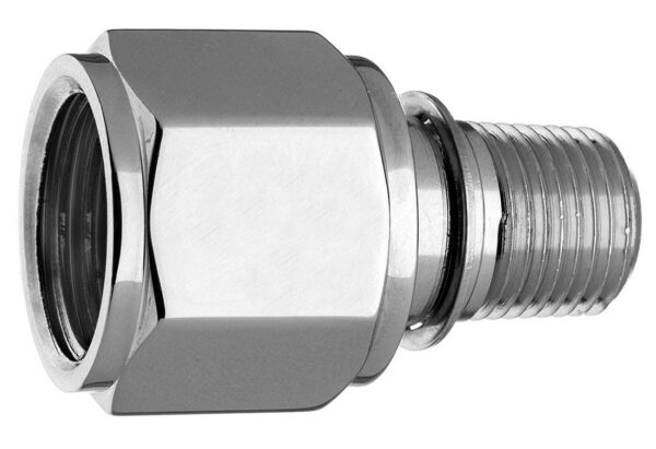 DISS Hex Nut & Nipple Assembly x 1" Nipple w/out O-ring, 1/8" NPT Male, O2