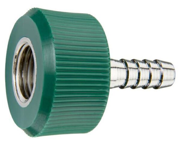 DISS HT Nut & Nipple Assembly x 1/4" HB, O2