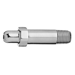 CGA 346 Nipple w/ filter, 2 1/2" x 1/4" NPT Male, Med Air