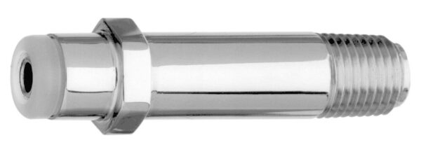 CGA Nipple w/ Kel-F Tip, 2 1/2 x 1/4" NPT Male, O2
