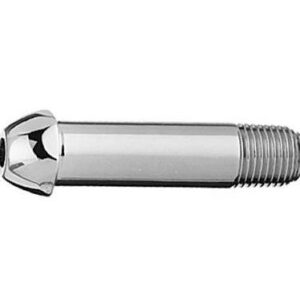 CGA 580 Nipple w/ filter, 2 1/2" x 1/4" NPT Male, N2, Helium