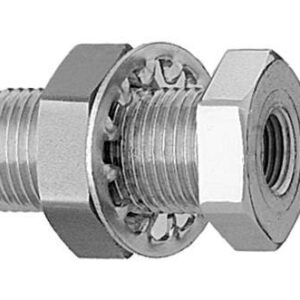 Pipe Thread Fitting, Bulkhead Assembly, 1/8" NPT Female