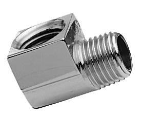 Pipe Thread 90º Street Elbow, 1/4" NPT Female x 1/8" NPT Male