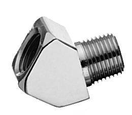Pipe Thread 45º Elbow, 1/4" NPT Female x 1/4" NPT Male