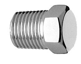 Hex Head Pipe Plug, 1/8" NPT Male