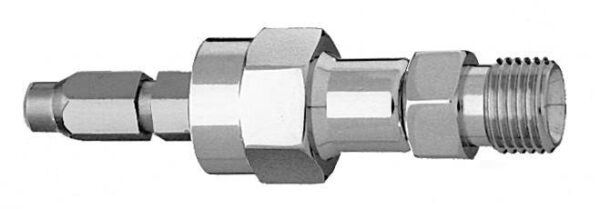 Schrader Non-Swivel Male QC x DISS DV, O2