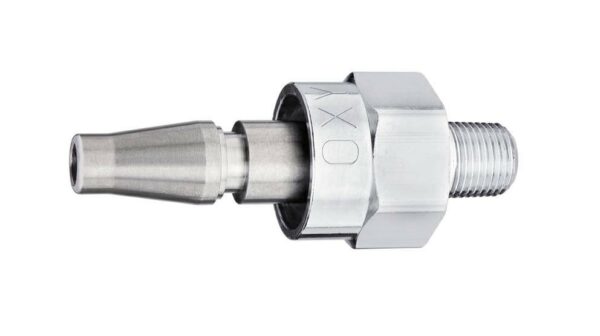 Schrader Swivel Male QC x 1/8" NPT Male, N2O