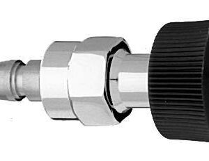 Schrader Swivel Male QC x DISS Female HT Nut & Nipple, VAC