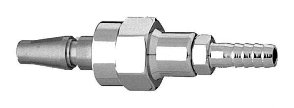 Schrader Swivel Male QC x 1/4" HB, O2