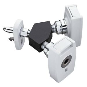 Chemetron Y-Block, Male QC Inlet x Female Coupler Outlets, VAC
