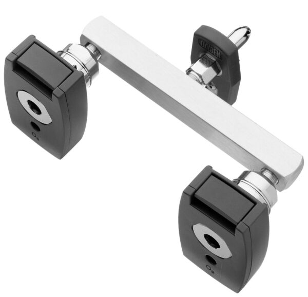 Chemetron Y-Block, Male QC Inlet-Centered x Female Coupler Outlets, N2O