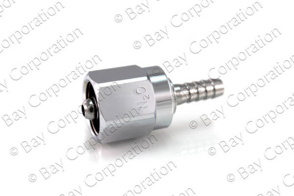 DISS Hex Nut & Nipple Assembly x 1/4" HB, N2O - Image 2