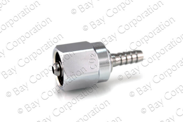 DISS Hex Nut & Nipple Assembly x 1/4" HB, CO2 - Image 2
