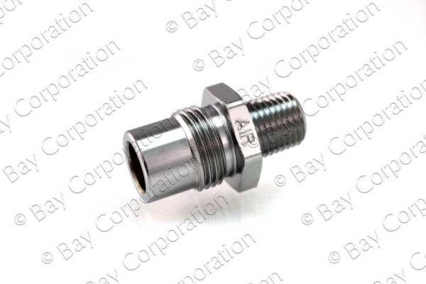 DISS Body Adaptor x 1/4" NPT Male w/ One-Way Check, Med Air - Image 2