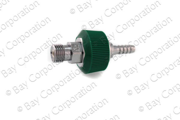 DISS DV Body Adaptor x 1/4" HB w/ Hand Grip Collar, O2 - Image 2