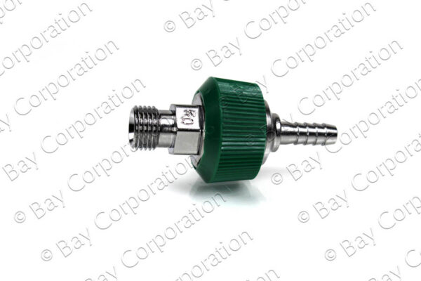 DISS Body Adaptor x 1/4" HB w/ Hand Grip Collar, O2 - Image 2