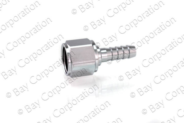 DISS Hex Nut & Nipple Assembly (w/out O-ring) x 1/4" HB, O2 - Image 2