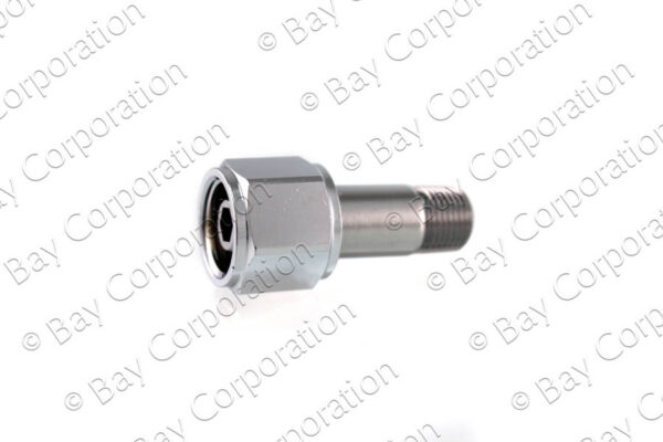 DISS Hex Nut & Nipple Assembly, 1 1/2" Nipple w/out O-ring x 1/8" NPT Male, O2 - Image 2