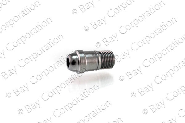 DISS 1" Nipple w/out O-ring x 1/8" NPT Male, O2 - Image 2