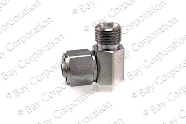 DISS 90⁰ Hex Nut & Nipple x Body Adaptor, 3/4" Nipple, O2 - Image 2