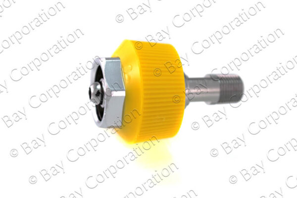 DISS HT Nut & Nipple Assembly x 1/8" NPT Male, Med Air - Image 2