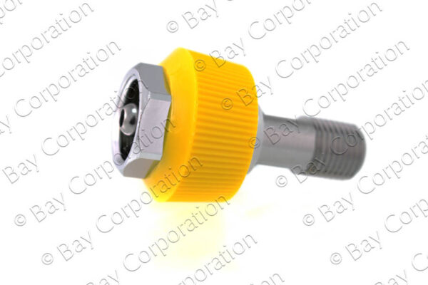 DISS HT Nut & Nipple Assembly x 1/4" NPT Male, Med Air - Image 2