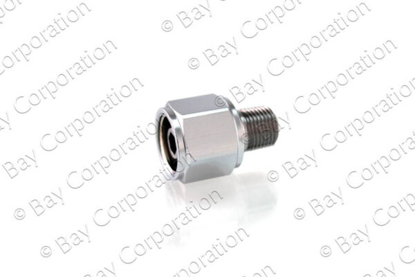 DISS Hex Nut & Nipple Assembly x 1" Nipple w/out O-ring, 1/8" NPT Male, O2 - Image 2