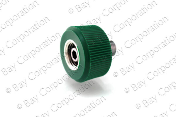 DISS HT Nut & Nipple Assembly x 1" Nipple, 1/8" NPT Male, O2 - Image 2