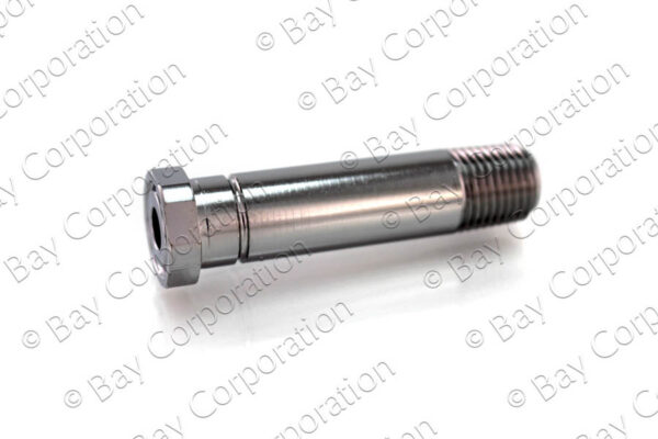 CGA 320 Nipple, 2 1/2" x 1/4" NPT Male, CO2 - Image 2