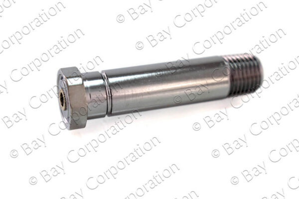CGA 320 Nipple w/ filter, 2 1/2" x 1/4" NPT Male, CO2 - Image 2