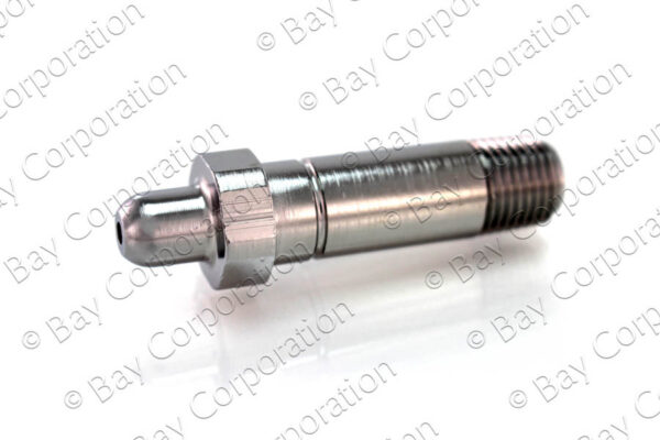 CGA 326 Nipple, 2 1/2" x 1/4" NPT Male, N2O - Image 2