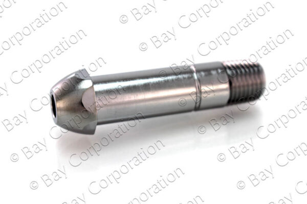 CGA 580 Nipple, 2 1/2" x 1/4" NPT Male, N2, Helium - Image 2