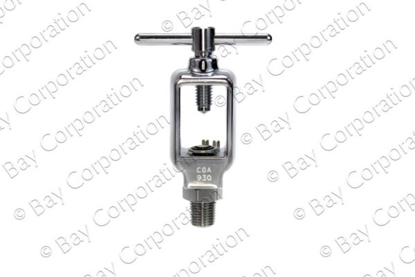 Yoke CGA 930 x 1/4" NPT Male, He-O2 Mix - Image 2