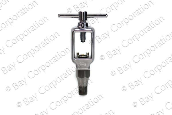 Yoke CGA 940 x 1/4" NPT Male w/ One-Way CV & Rubber Washer, CO2 & O2 Mix - Image 2