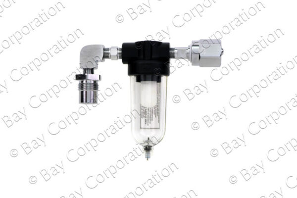 Line Filter Assembly, 90º DISS Male Inlet x DISS Hex Female Outlet, Med Air - Image 2