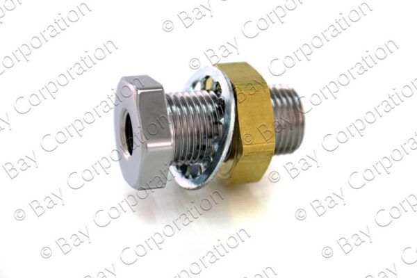 Pipe Thread Fitting, Bulkhead Assembly, 1/8" NPT Female - Image 2