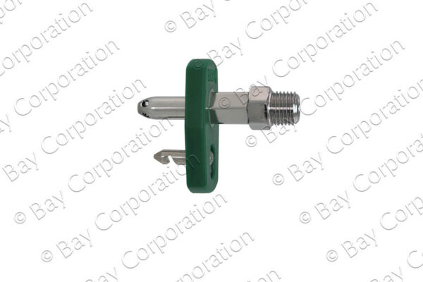 Chemetron Male QC x 1/4" NPT Male, O2 - Image 2