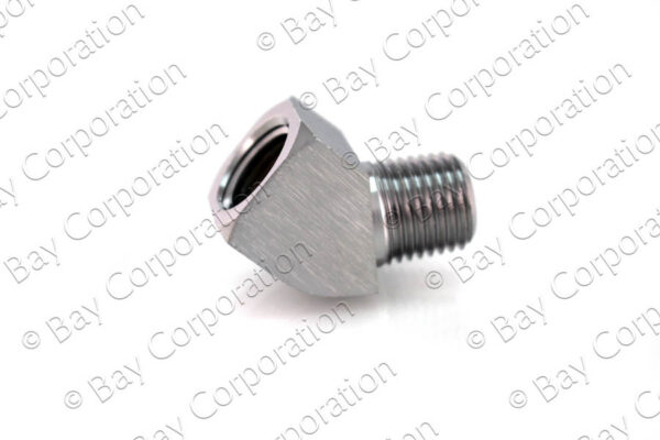 Pipe Thread 45º Elbow, 1/4" NPT Female x 1/4" NPT Male - Image 2