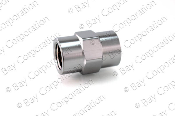 Pipe Thread Female to Female Coupler, 1/4" NPT - Image 2