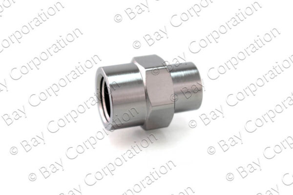 Pipe Thread Female to Female Coupler, 1/4" NPT x 1/8" NPT - Image 2