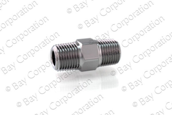 1/8" NPT Male x Male Hex Nipple - Image 2