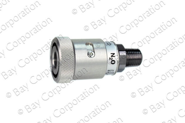 Schrader Female Coupler x 1/4" NPT Male, N2O - Image 2