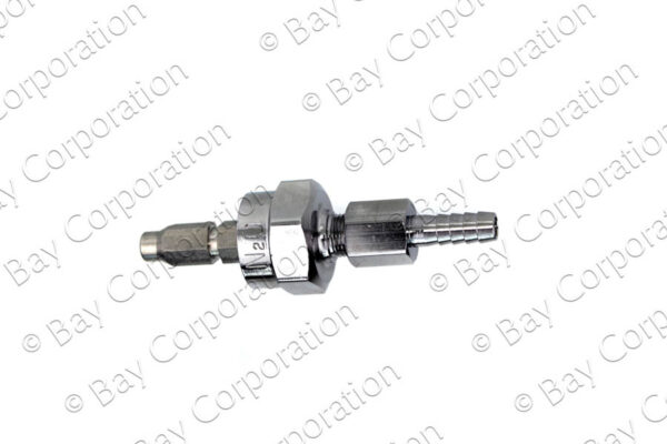 Schrader Non-Swivel Male QC x 1/4" HB, N2O - Image 2